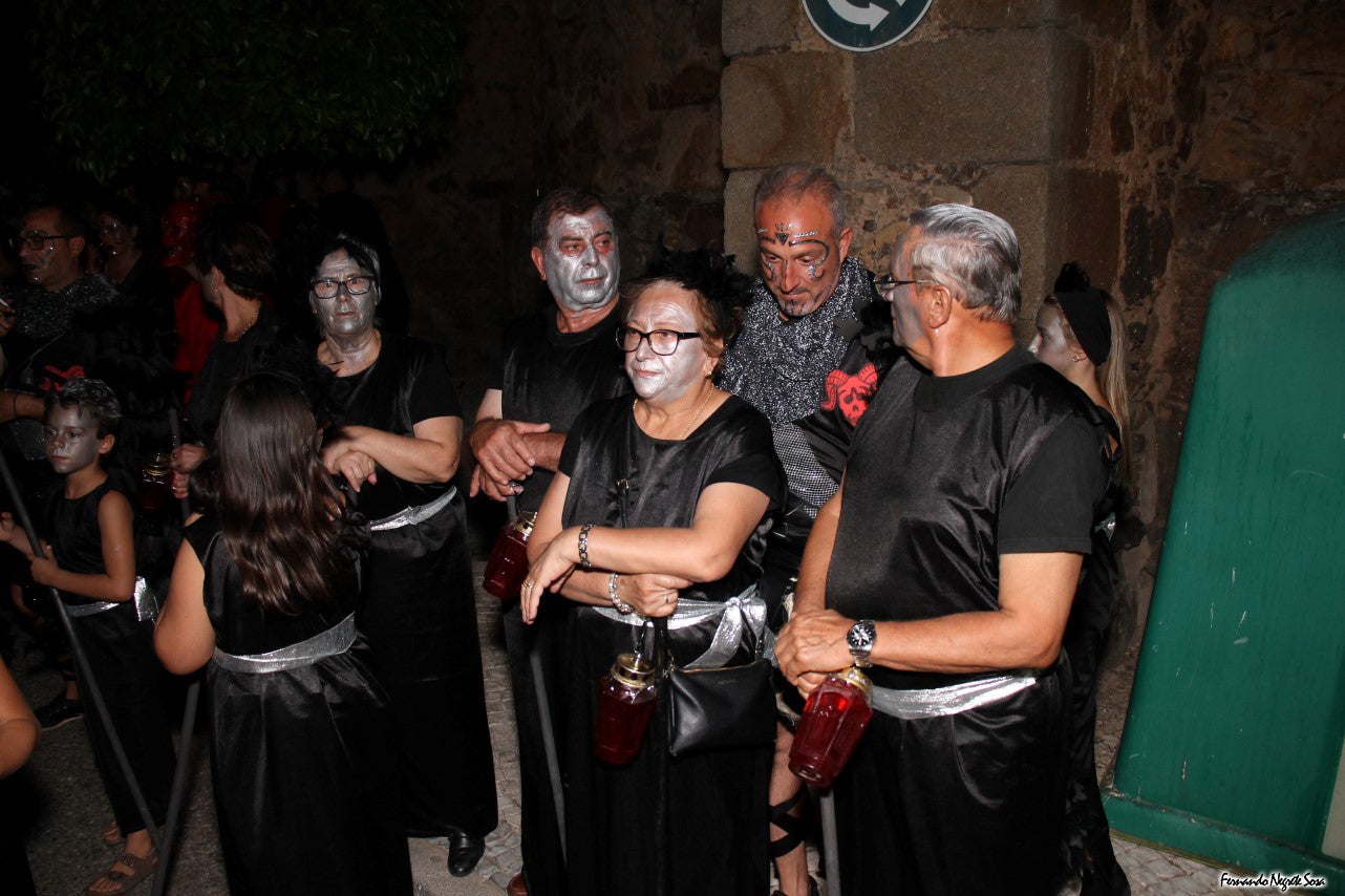 Imágenes del espectáculo de la Fuga de la Diabla celebrado en Valverde de Leganés (17-08-2019)