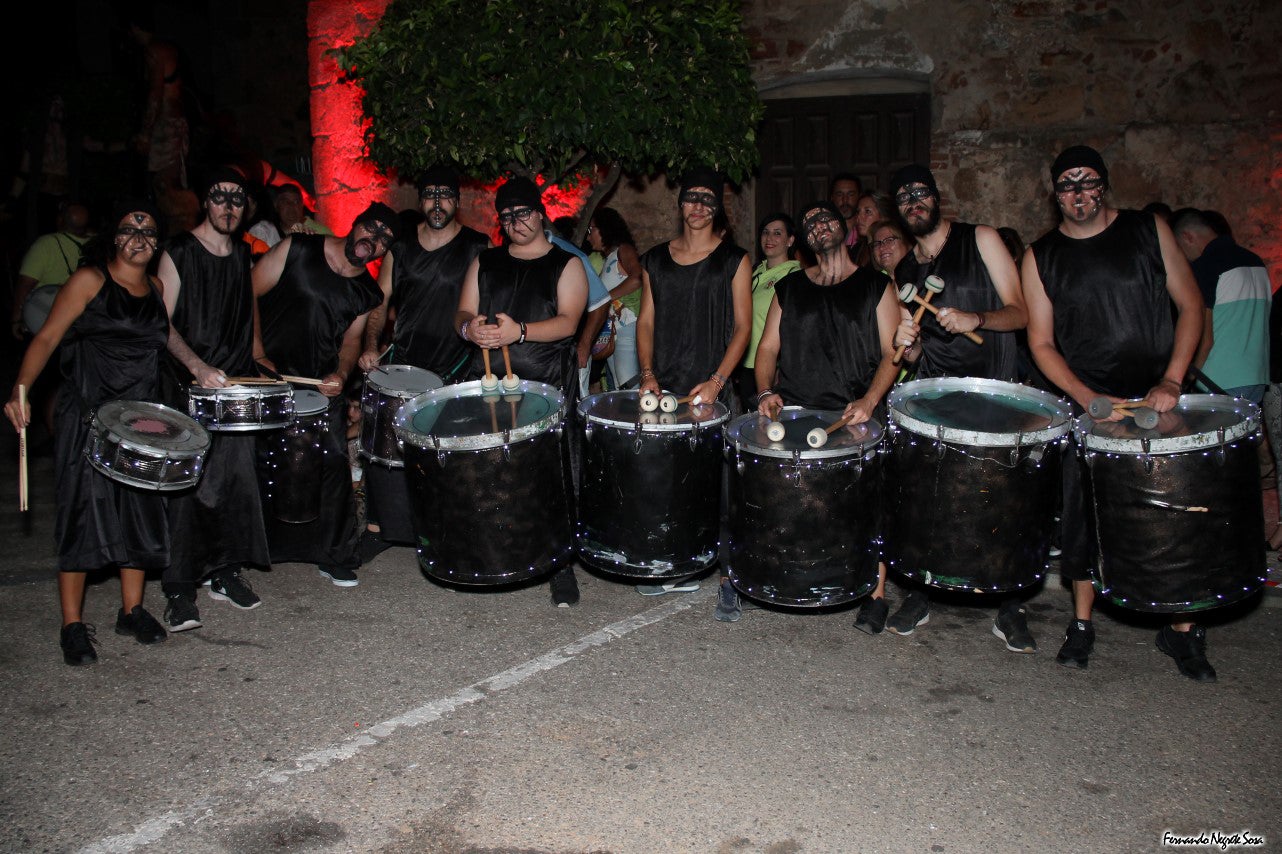 Imágenes del espectáculo de la Fuga de la Diabla celebrado en Valverde de Leganés (17-08-2019)