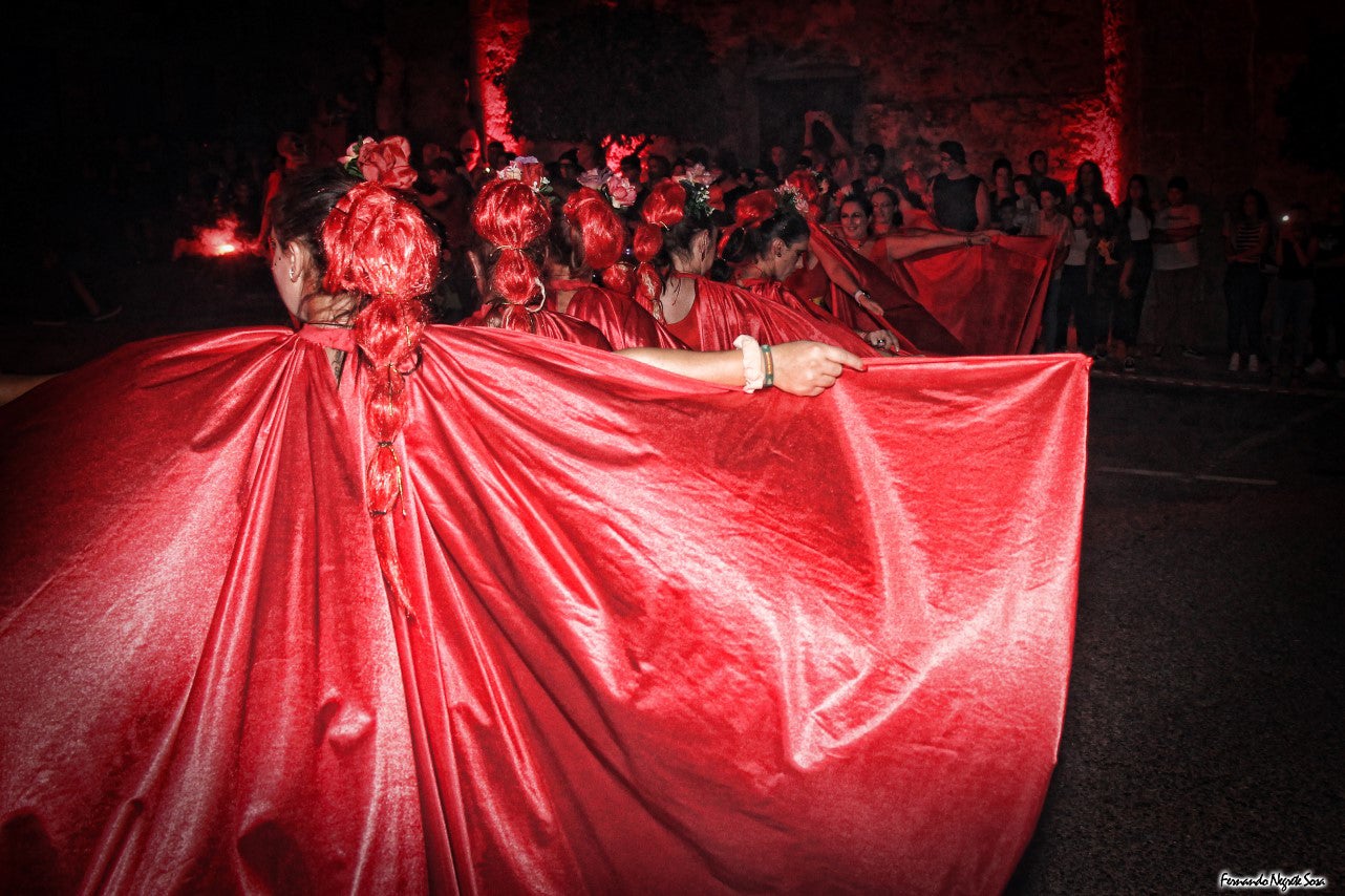 Imágenes del espectáculo de la Fuga de la Diabla celebrado en Valverde de Leganés (17-08-2019)