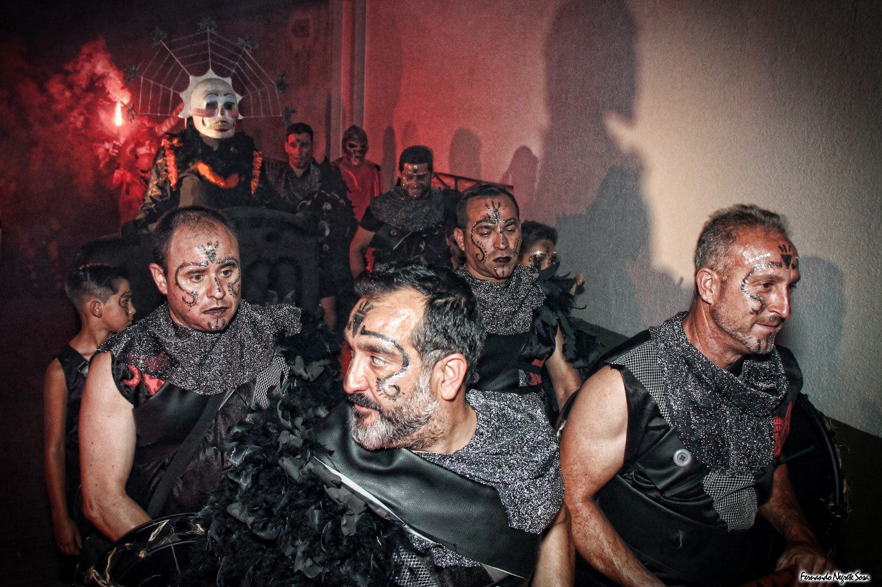 Imágenes del espectáculo de la Fuga de la Diabla celebrado en Valverde de Leganés (17-08-2019)