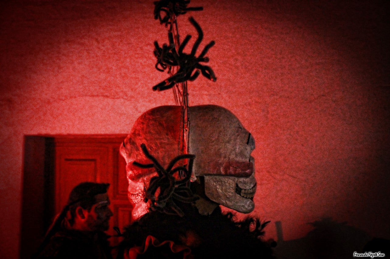 Imágenes del espectáculo de la Fuga de la Diabla celebrado en Valverde de Leganés (17-08-2019)