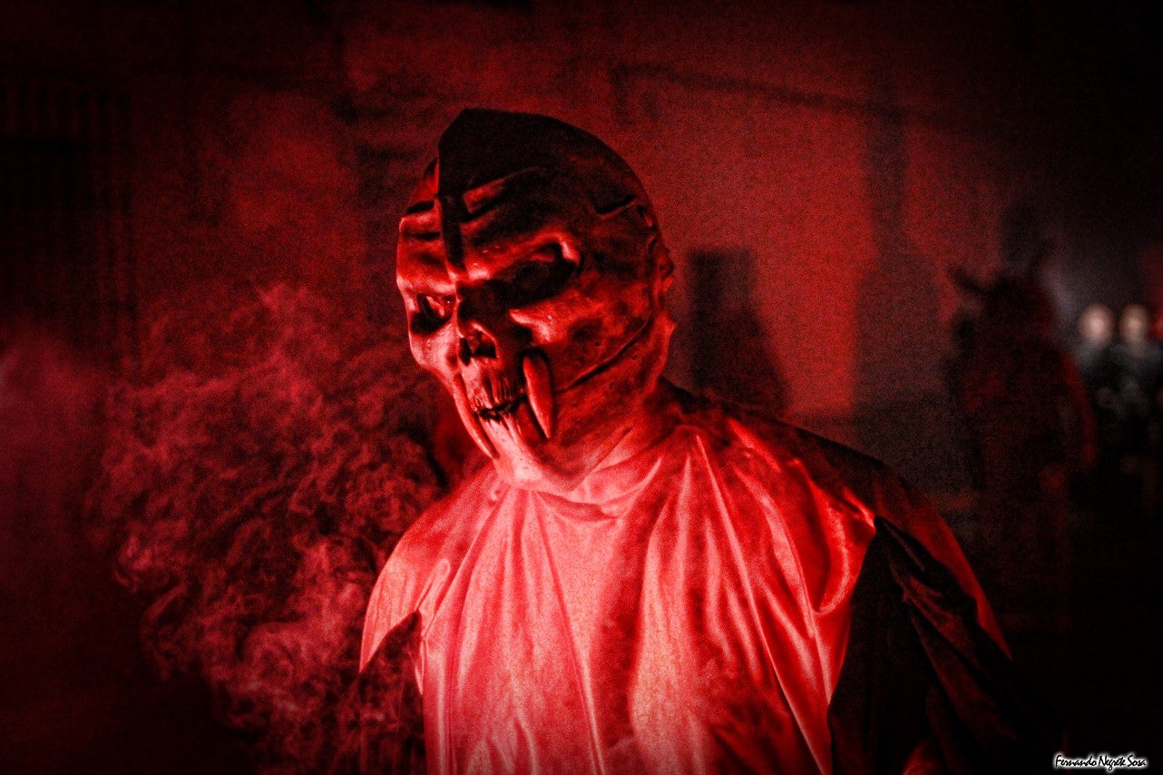 Imágenes del espectáculo de la Fuga de la Diabla celebrado en Valverde de Leganés (17-08-2019)