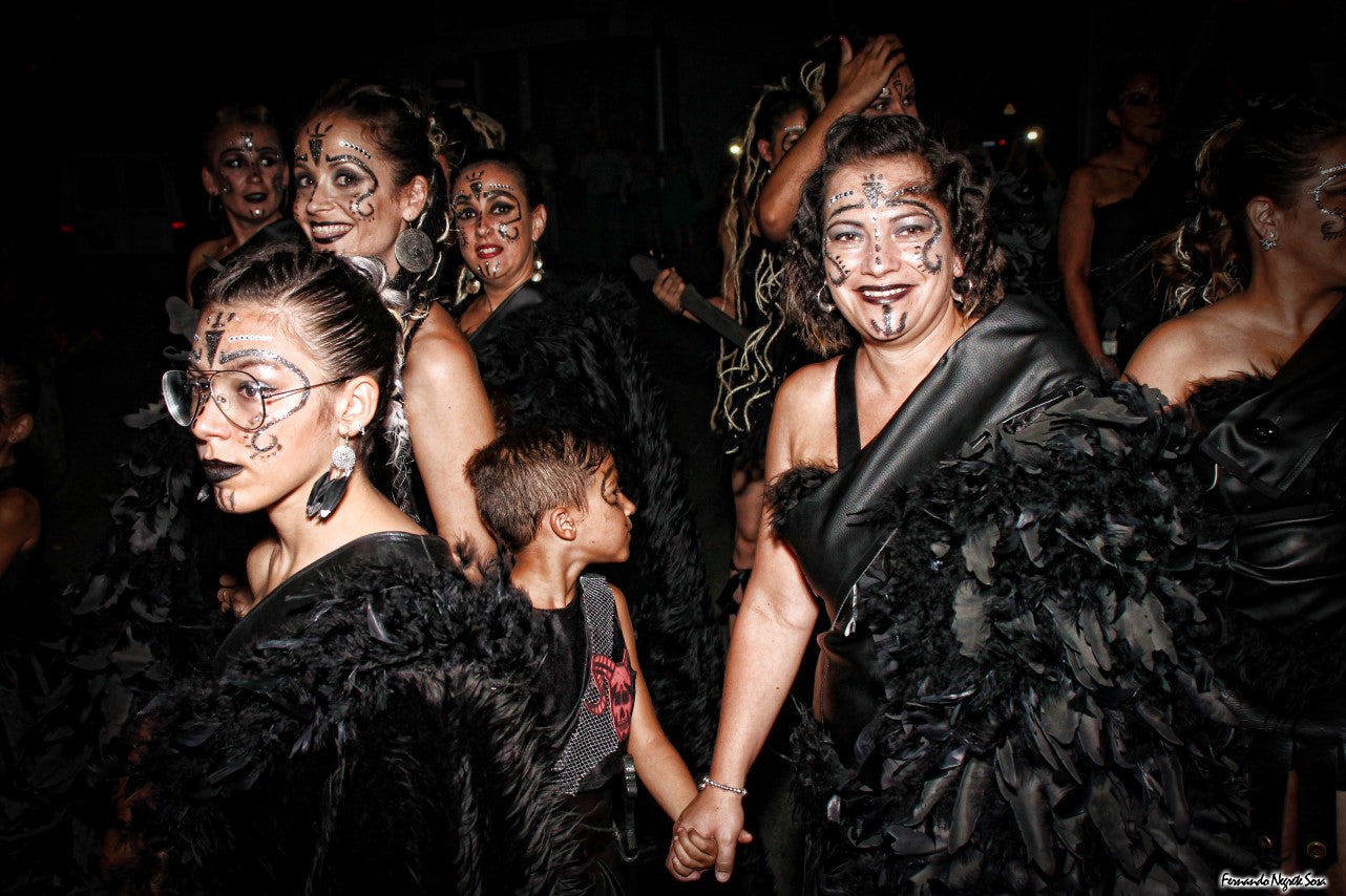 Imágenes del espectáculo de la Fuga de la Diabla celebrado en Valverde de Leganés (17-08-2019)