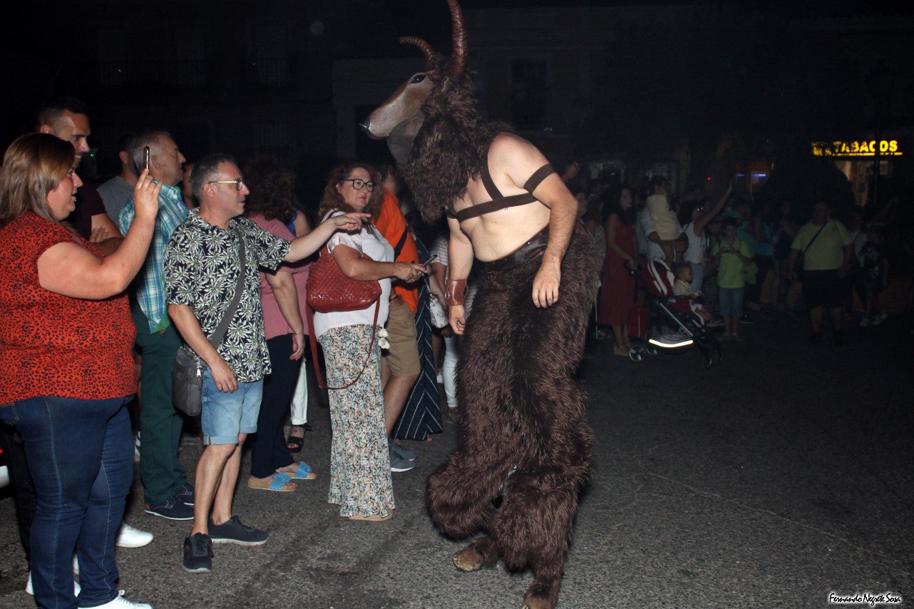 Imágenes del espectáculo de la Fuga de la Diabla celebrado en Valverde de Leganés (17-08-2019)