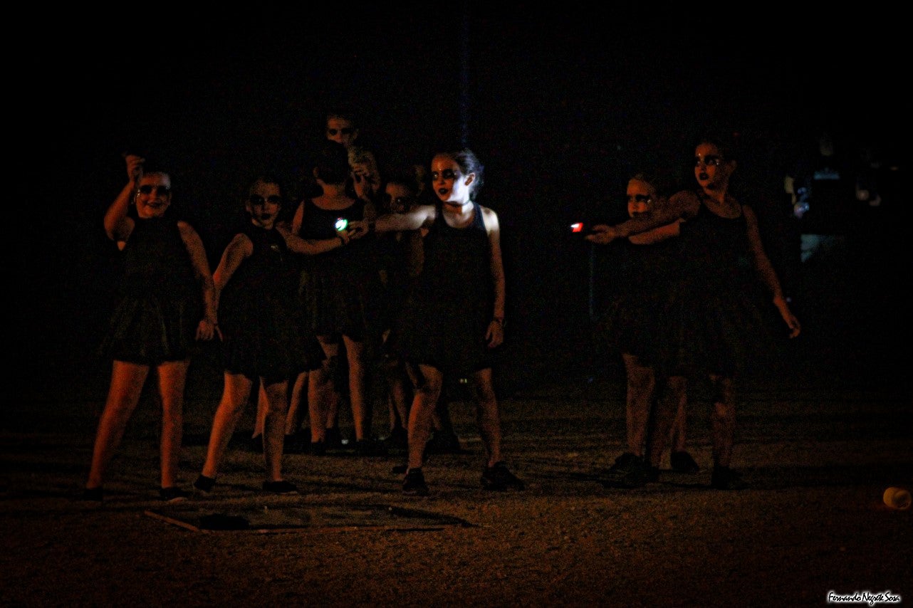 Imágenes del espectáculo de la Fuga de la Diabla celebrado en Valverde de Leganés (17-08-2019)