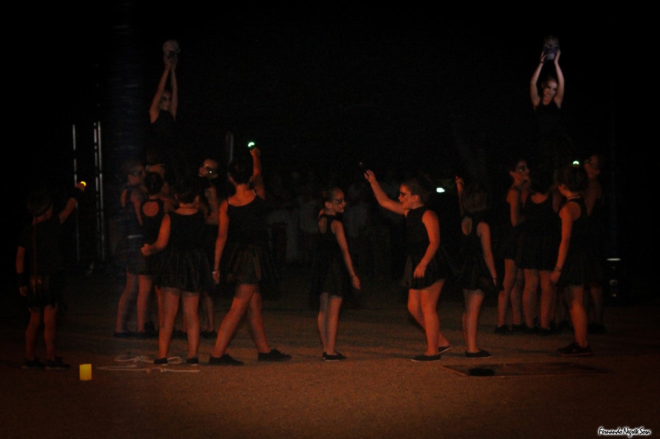 Imágenes del espectáculo de la Fuga de la Diabla celebrado en Valverde de Leganés (17-08-2019)