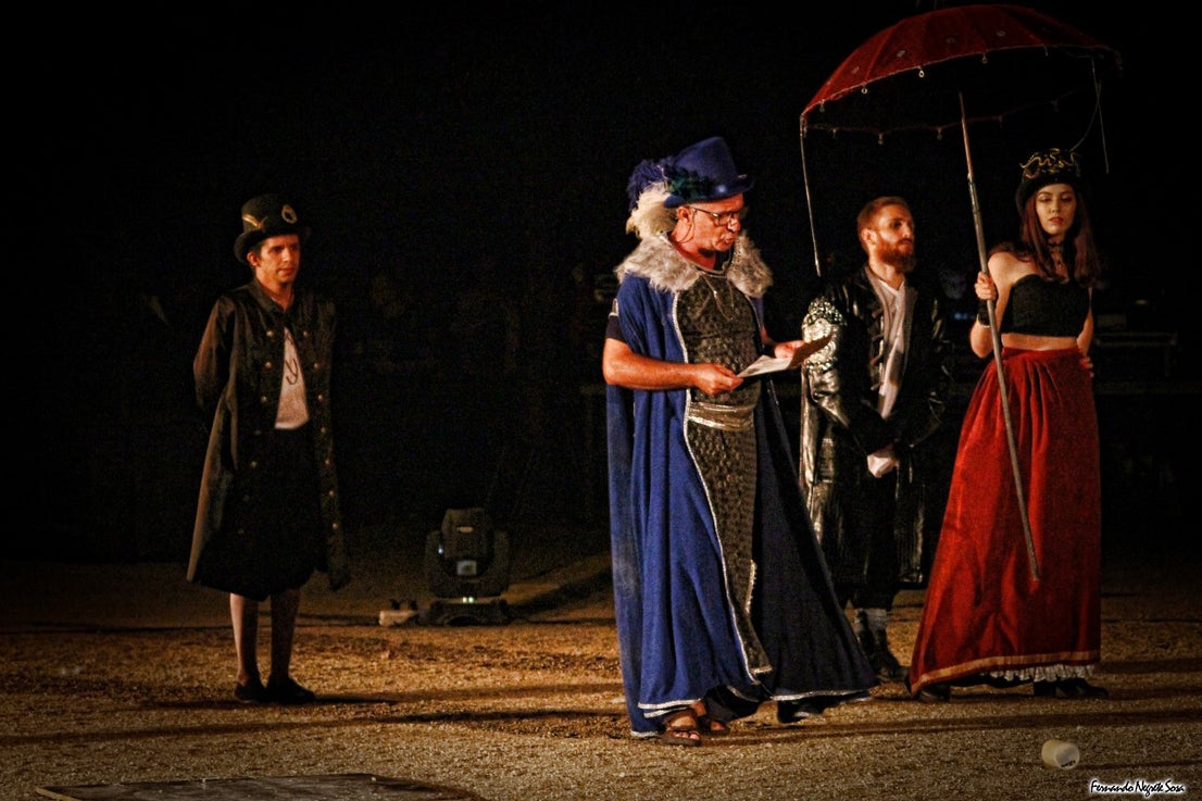 Imágenes del espectáculo de la Fuga de la Diabla celebrado en Valverde de Leganés (17-08-2019)