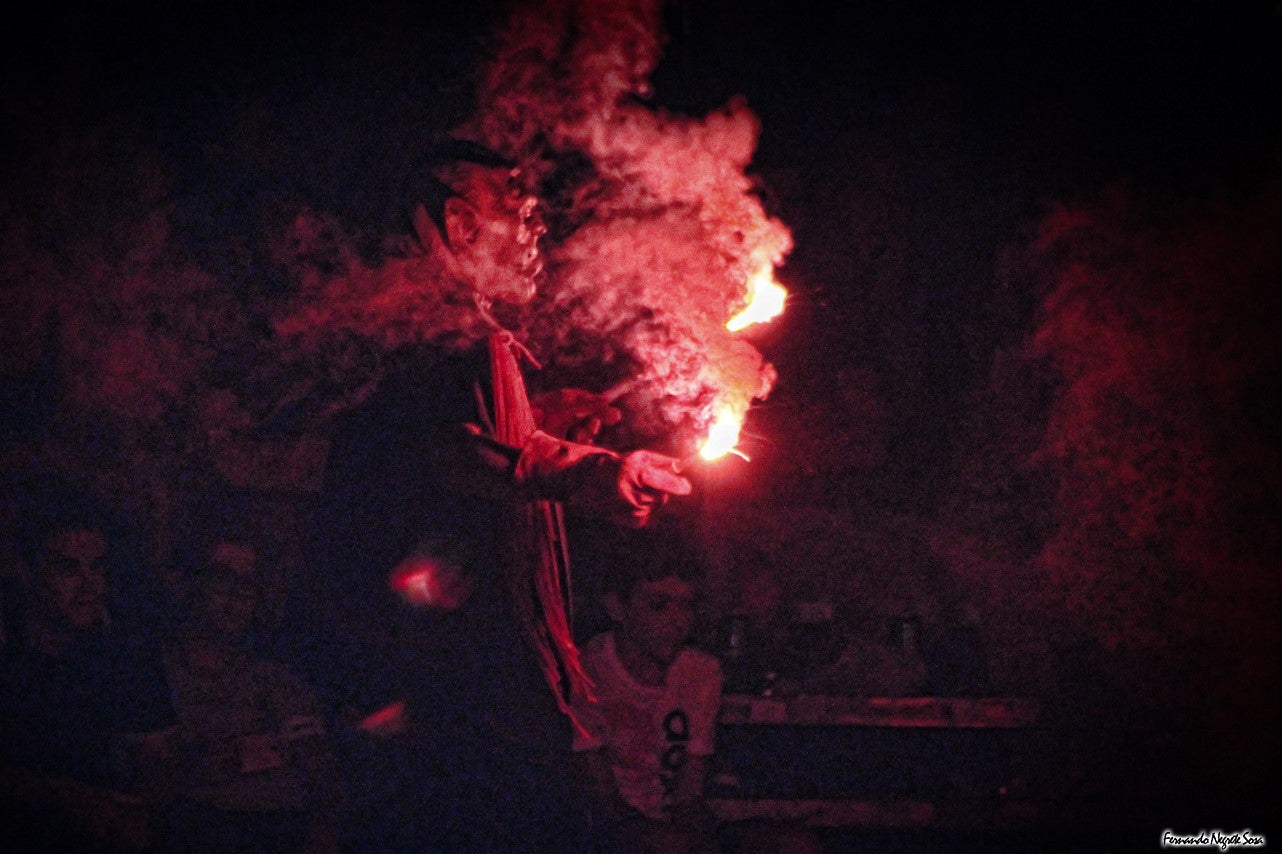 Imágenes del espectáculo de la Fuga de la Diabla celebrado en Valverde de Leganés (17-08-2019)