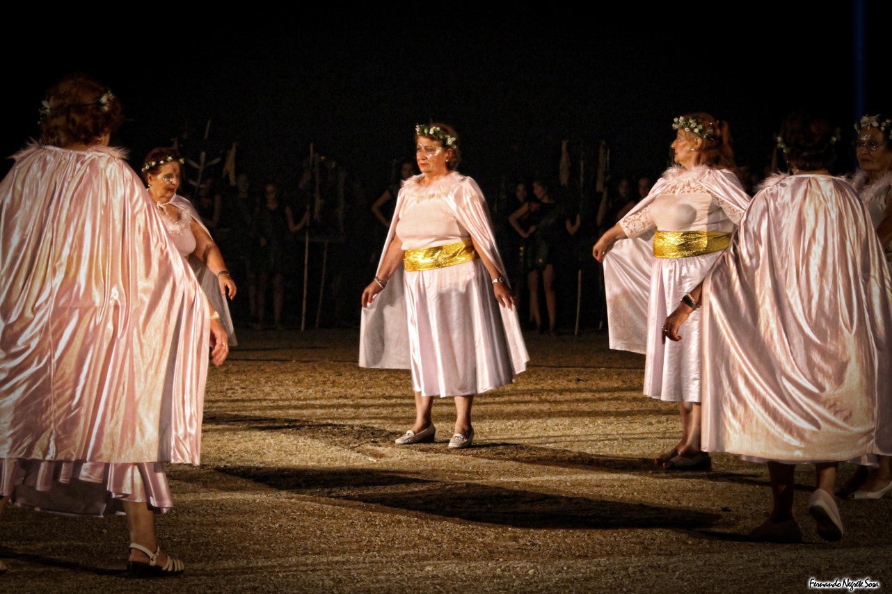 Imágenes del espectáculo de la Fuga de la Diabla celebrado en Valverde de Leganés (17-08-2019)