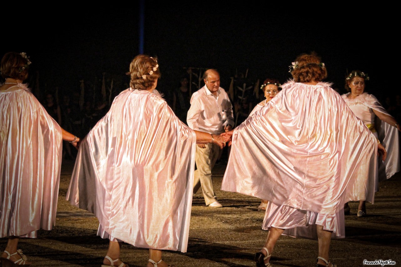 Imágenes del espectáculo de la Fuga de la Diabla celebrado en Valverde de Leganés (17-08-2019)