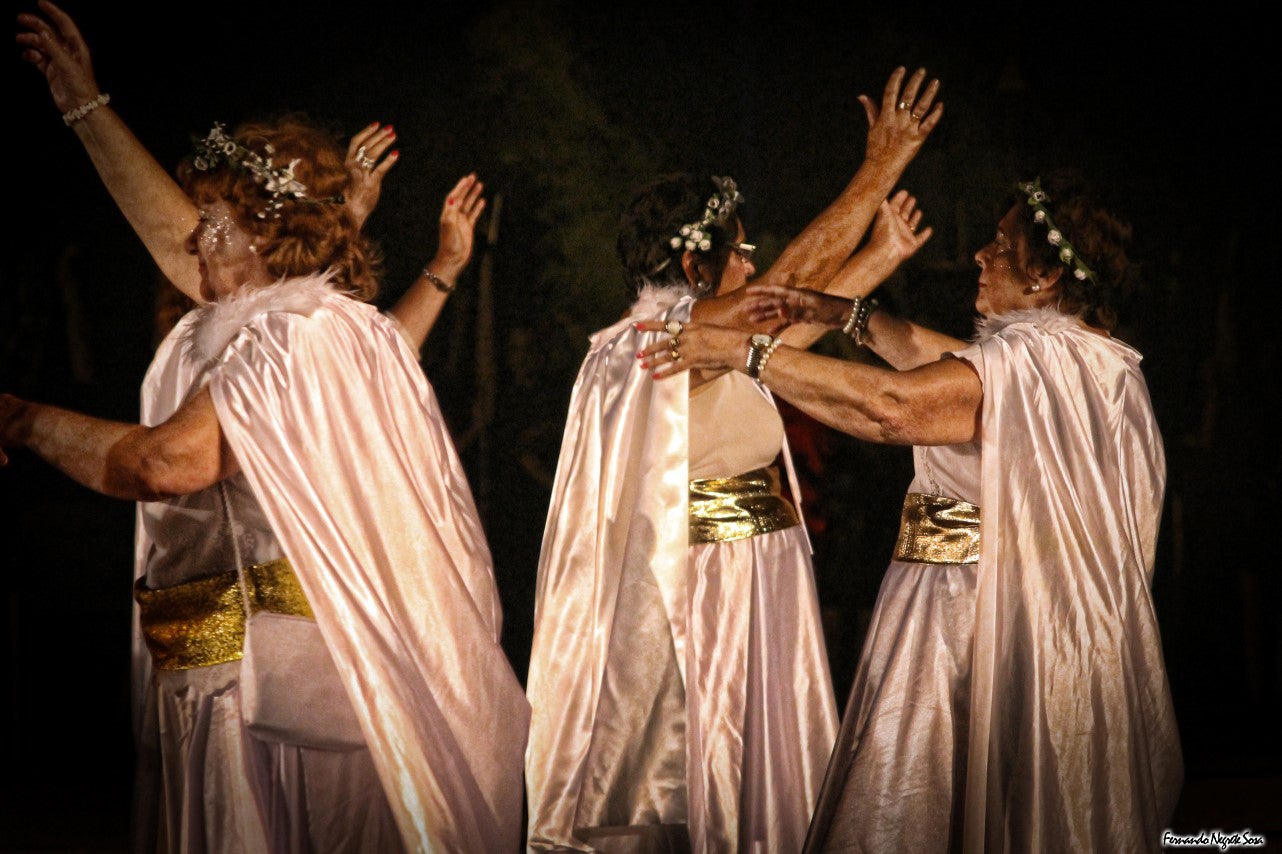 Imágenes del espectáculo de la Fuga de la Diabla celebrado en Valverde de Leganés (17-08-2019)