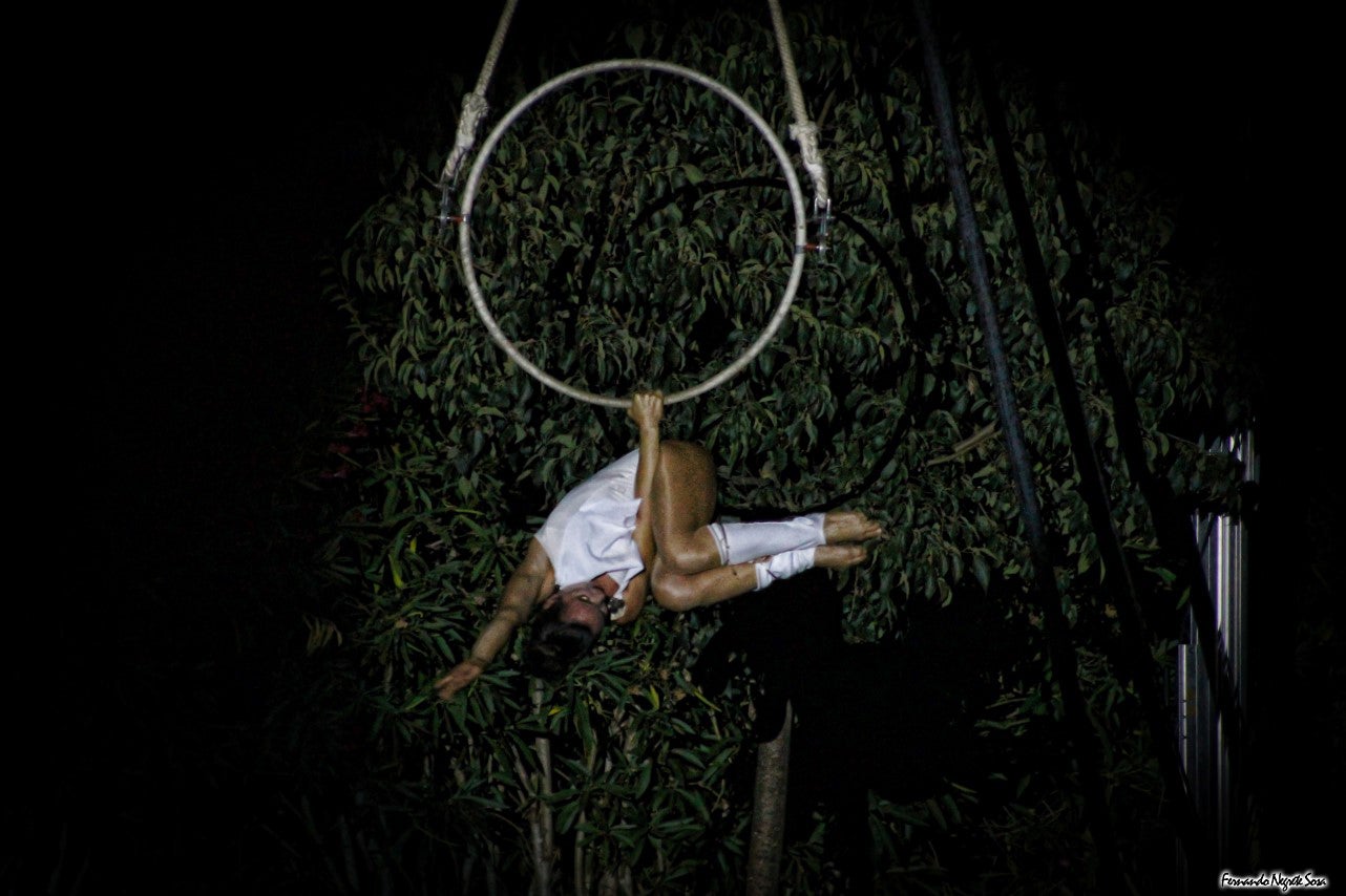 Imágenes del espectáculo de la Fuga de la Diabla celebrado en Valverde de Leganés (17-08-2019)