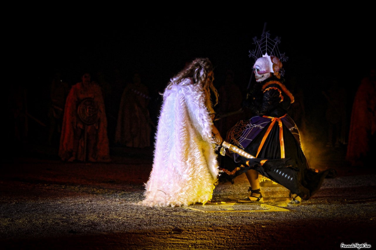 Imágenes del espectáculo de la Fuga de la Diabla celebrado en Valverde de Leganés (17-08-2019)