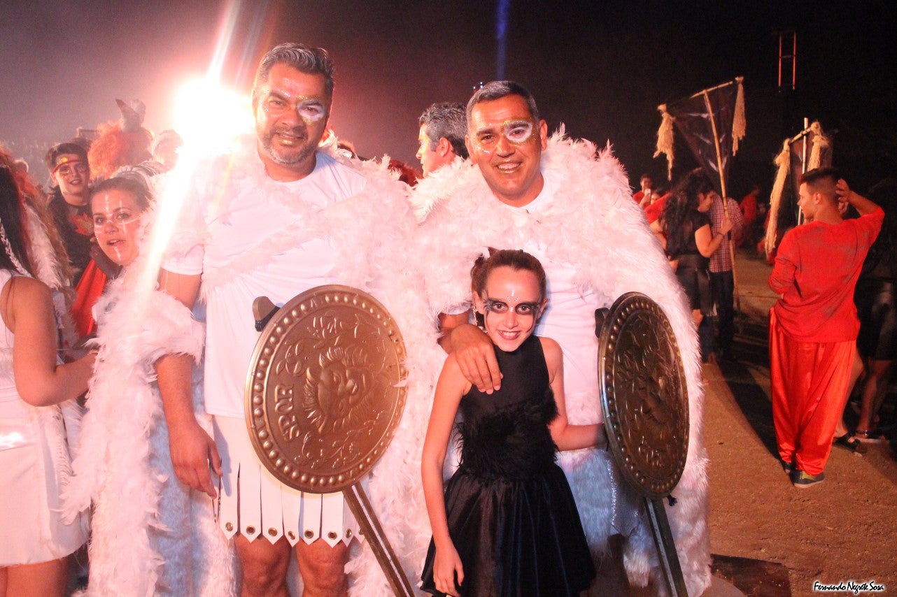 Imágenes del espectáculo de la Fuga de la Diabla celebrado en Valverde de Leganés (17-08-2019)