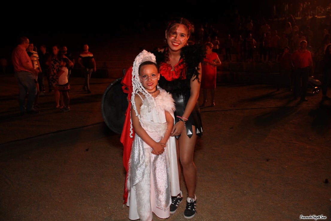 Imágenes del espectáculo de la Fuga de la Diabla celebrado en Valverde de Leganés (17-08-2019)