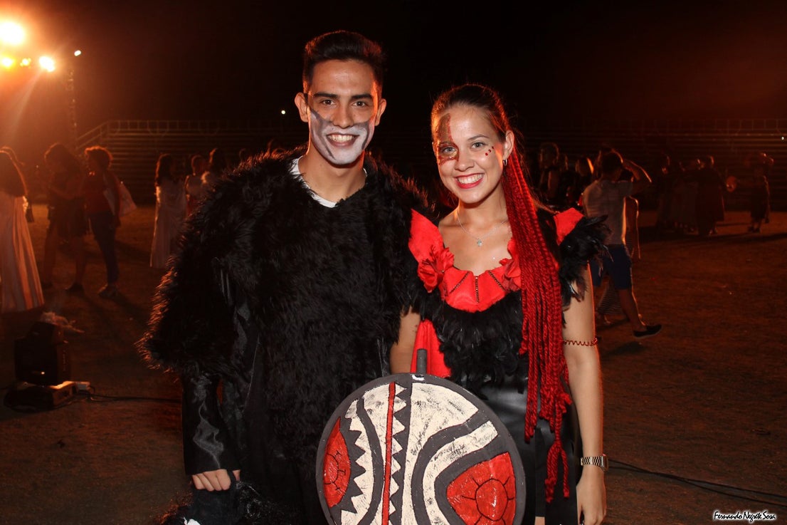 Imágenes del espectáculo de la Fuga de la Diabla celebrado en Valverde de Leganés (17-08-2019)