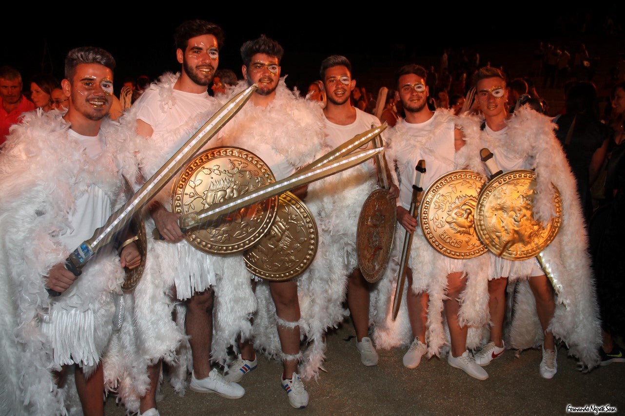 Imágenes del espectáculo de la Fuga de la Diabla celebrado en Valverde de Leganés (17-08-2019)