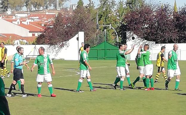 Celebración del golazo de Miguel