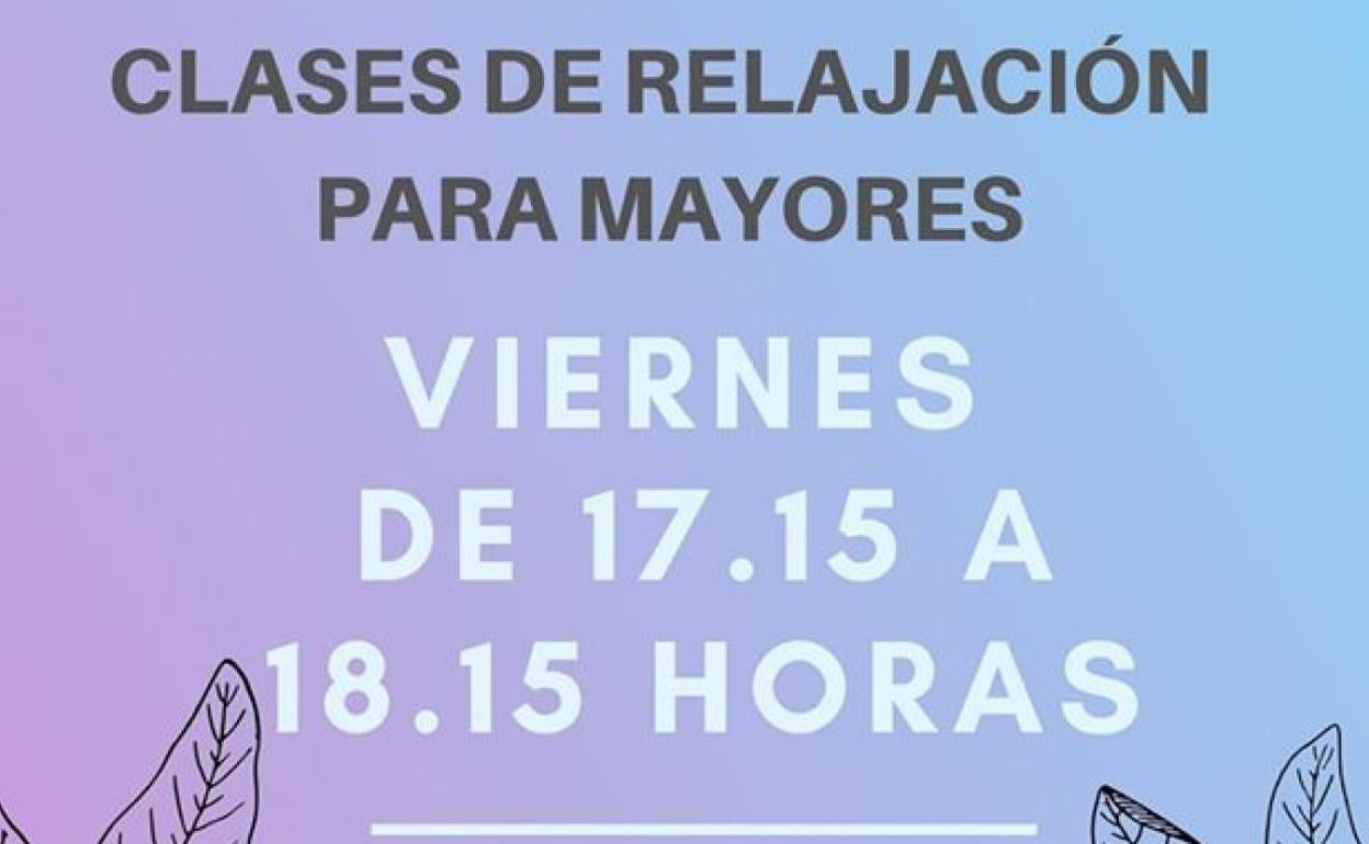 Este viernes, clases de relajación para los mayores