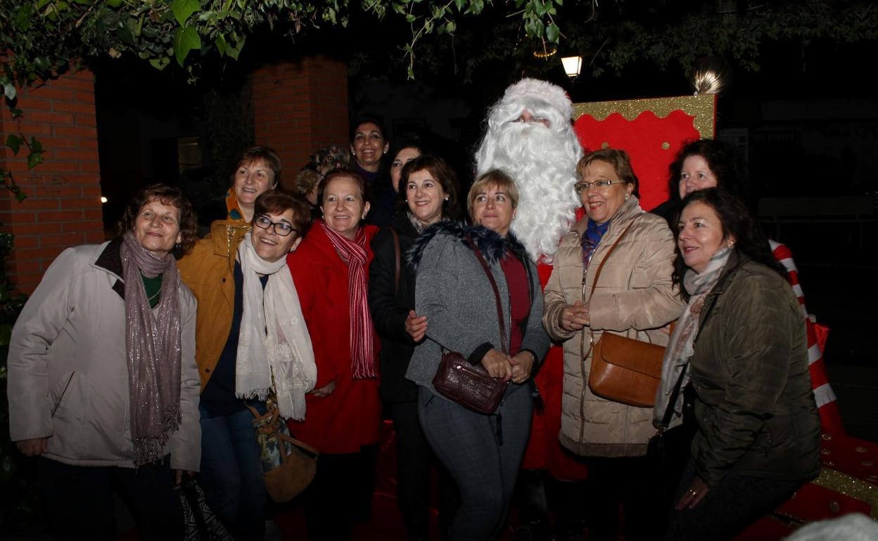 Visita de Papa Noel el año pasado