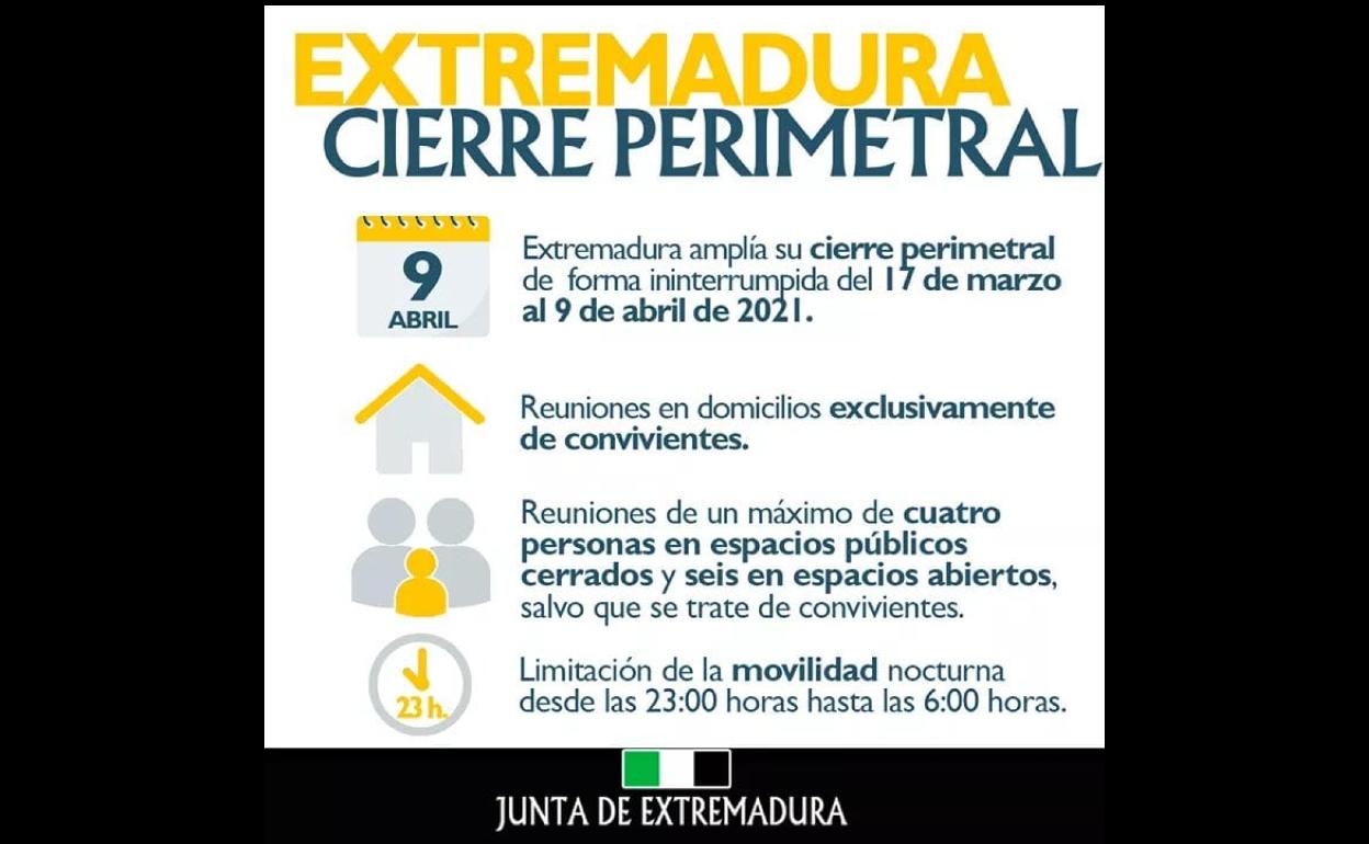 Extremadura ya se encuentra cerrada perimetralmente