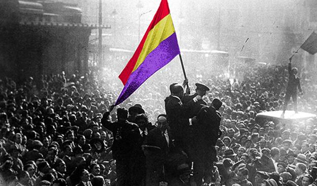 Proclamación de la II República en Madrid.
