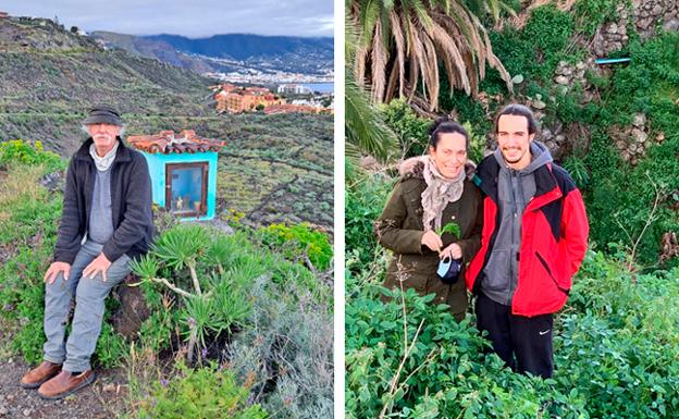 Michael, Lourdes y John, en La Palma