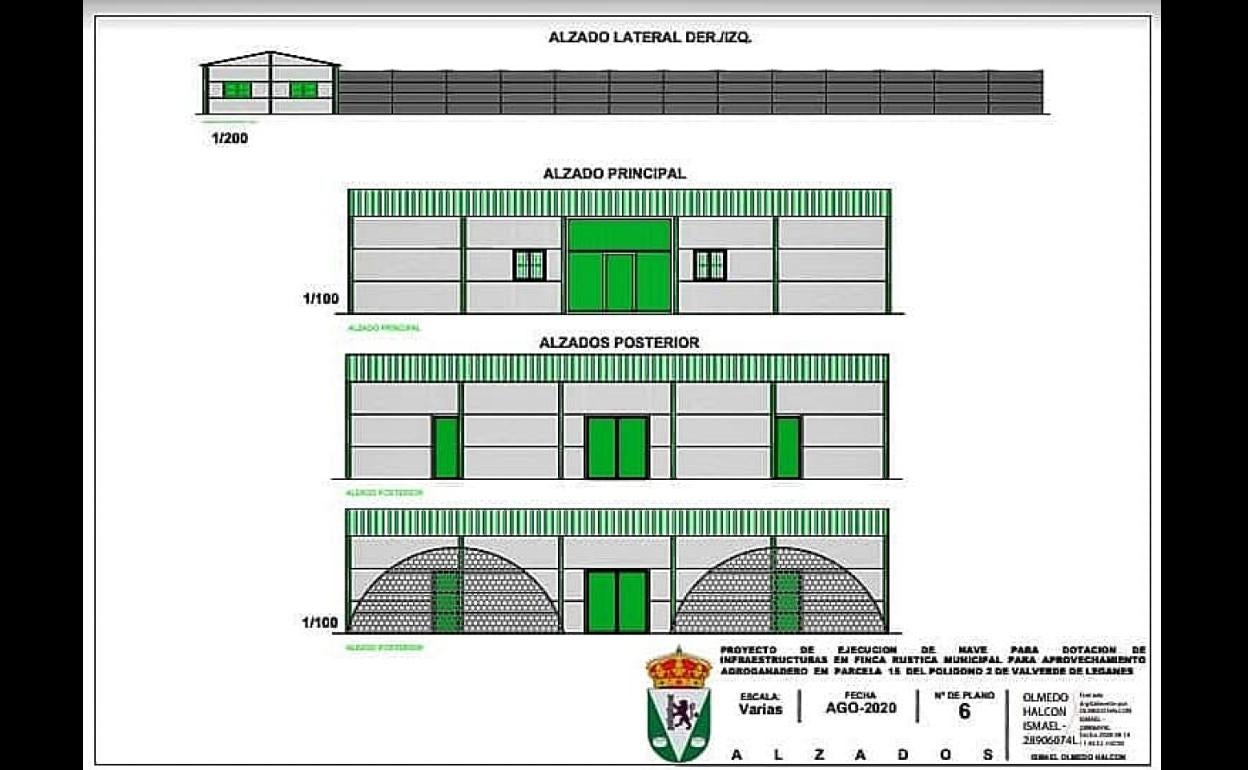 Alzados del edificio