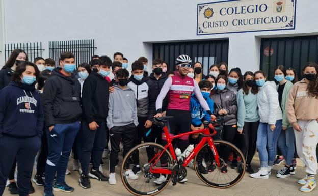 Foto junto a los alumnos