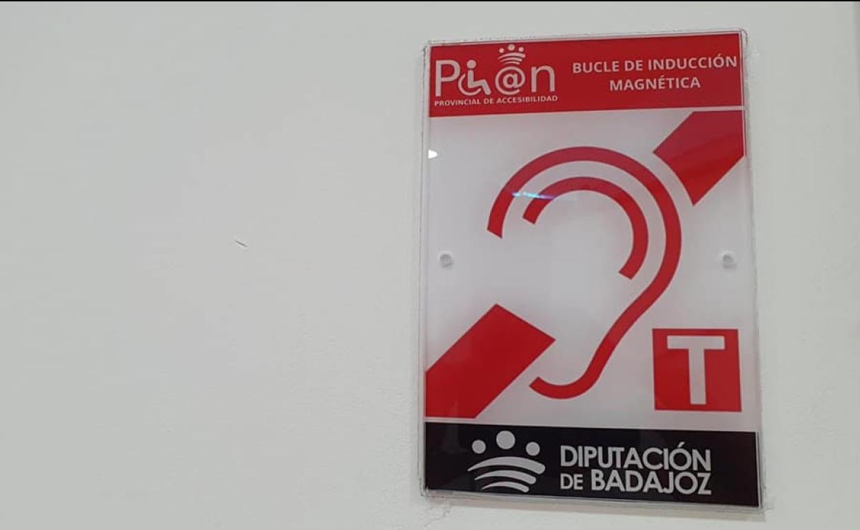 Señalética de los bucles magnéticos para personas con problemas de audición