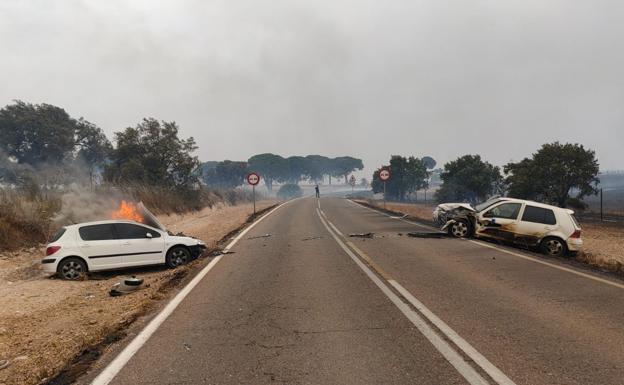 Accidente producido por la poca visibilidad