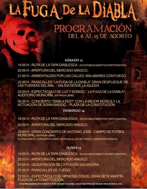 Programación de la 'Fuga de la Diabla'