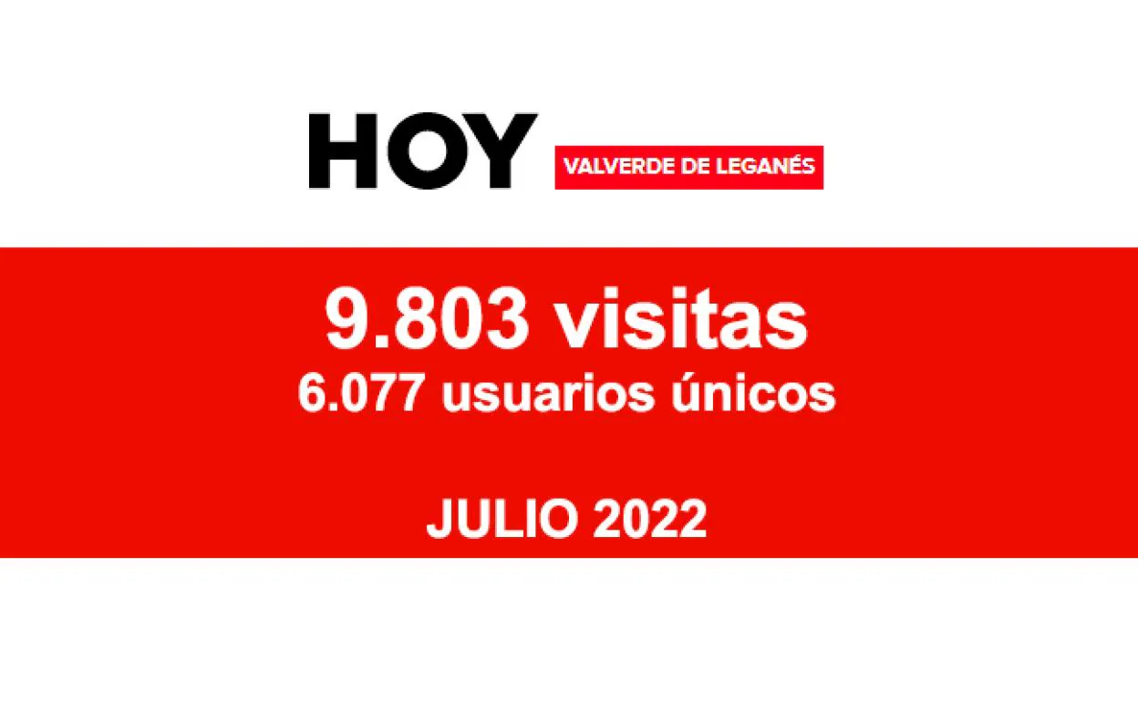 HOY Valverde de Leganés: HOY Valverde de Leganés cierra julio con cerca de 10.000 visitas
