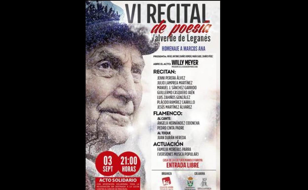 Recital de Poesías: Este sábado se celebra el VI Recital de Poesía