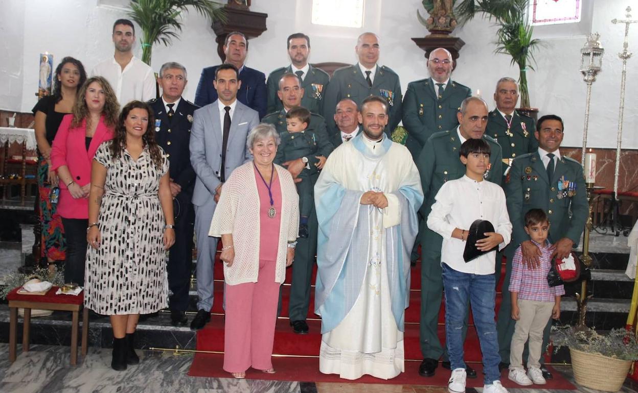 Tras la misa en honor a la Virgen del Pilar