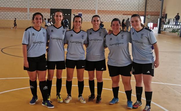 Las seis valverdeñas que juegan en el CD Almendral