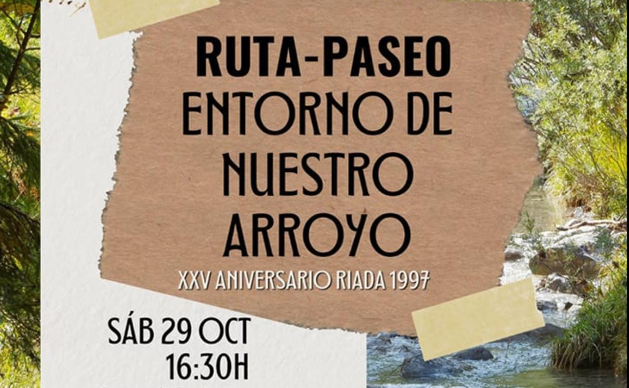 XXV Aniversario de la Riada 1997: Este sábado hay una ruta por el entorno del arroyo