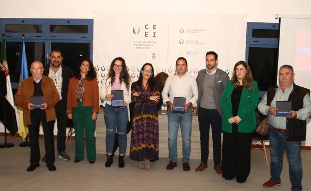 Algunos de los galardonados durante el II Día del Emprendimiento