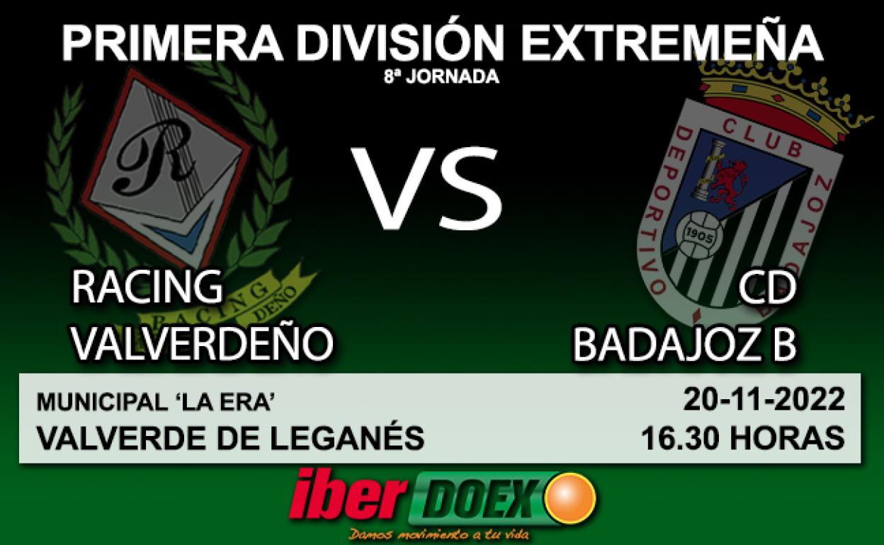 Primera División Extremeña: El Racing Valverdeño vuelve a competir recibiendo al filial del CD Badajoz