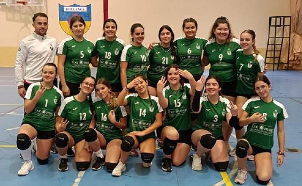 Voleibol: Los equipos de voleibol vencen al CV Berlanga el pasado fin de semana