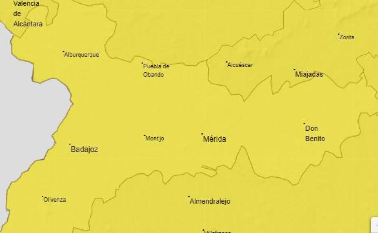 Alerta Amarilla: Hasta las 20.00 horas, alerta amarilla por lluvias