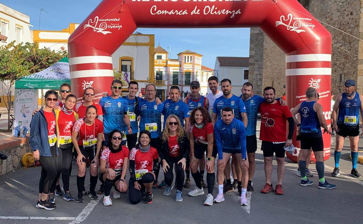 Participantes en la carrera de Almendral