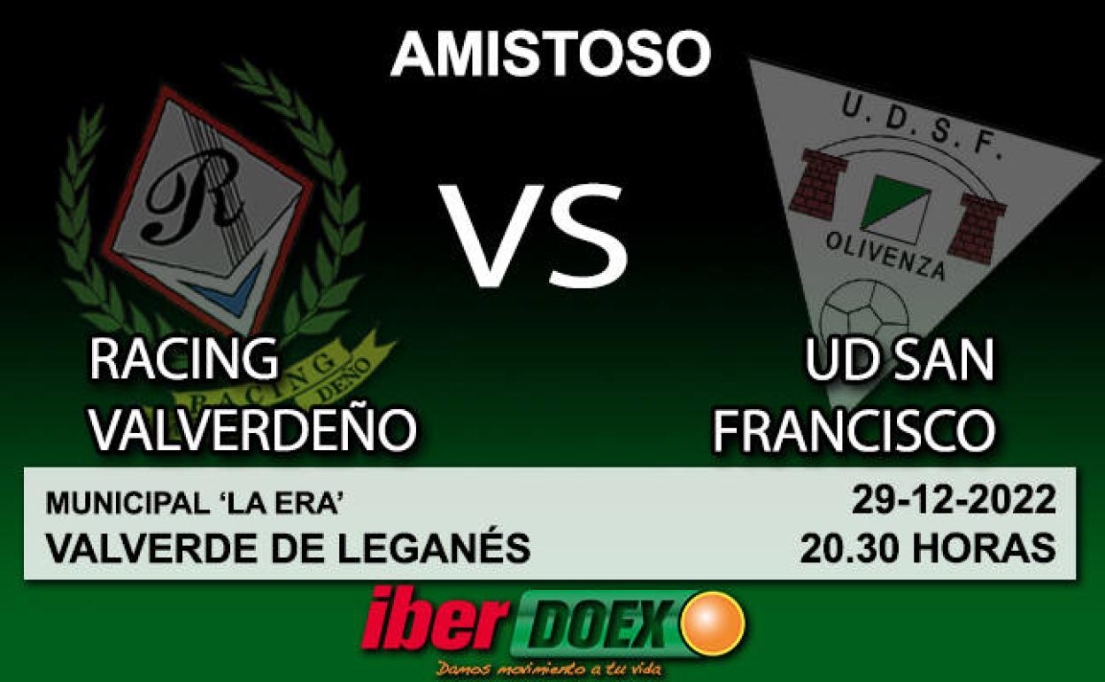 Amistoso: El Racing Valverdeño recibe al San Francisco en un amistoso