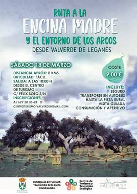 Se organiza una ruta senderista a la Encina Madre para este sábado