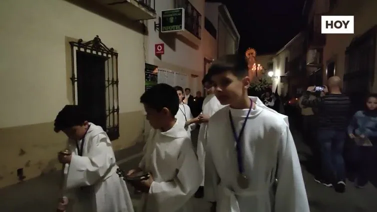 La Virgen de la Soledad vuelve a salir en la procesión del Silencio en Valverde de Leganés
