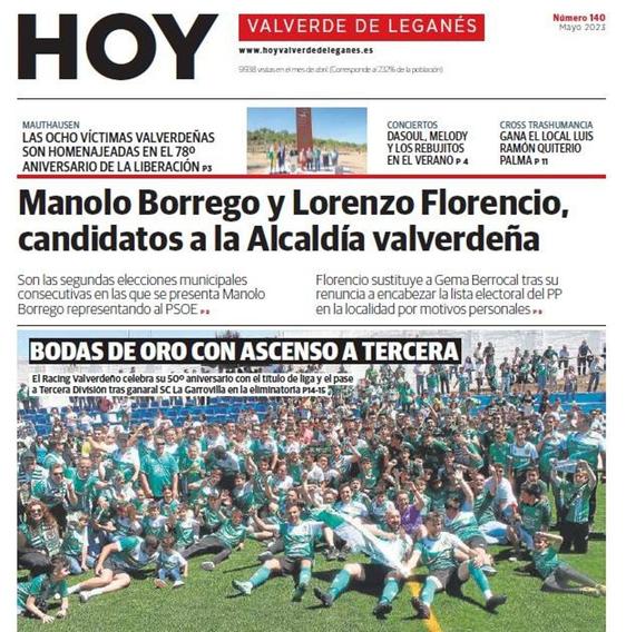 Publicada la edición 140 de HOY Valverde de Leganés