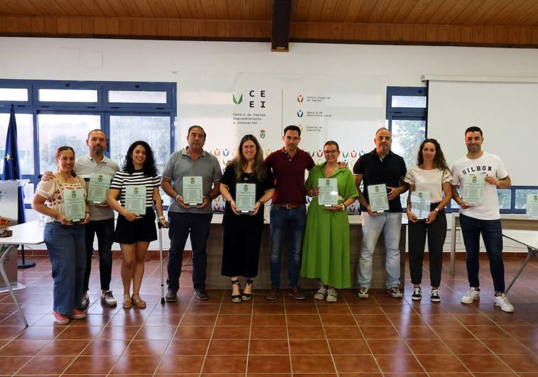 Los concejales con su recuerdo