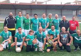 Equipo en el último partido de liga en Alburquerque