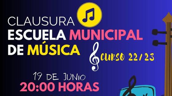 A las 20.00 horas es la clausura de la Escuela Municipal de Música