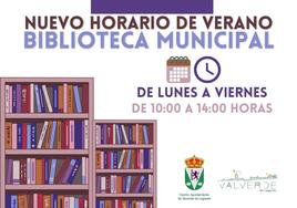 Entra en vigor el horario de verano de la biblioteca municipal